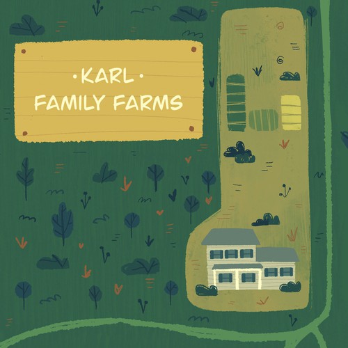 Fragment of a map for a family farm