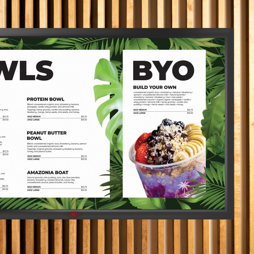 Fresh Minimalist Digital Menu