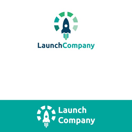 launching logo concept