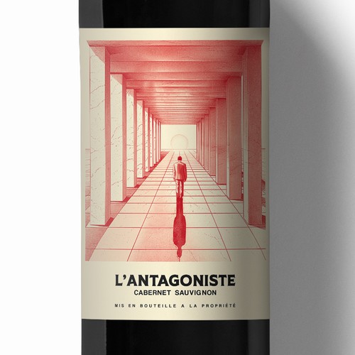 Wine label design