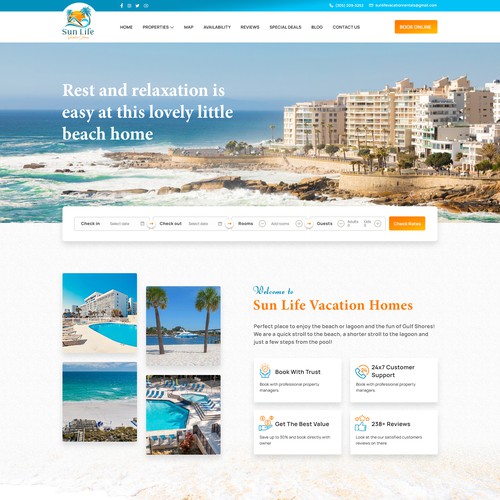 Vacation Holiday Travel website design