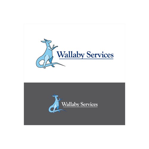 Wallaby Services Logo Design