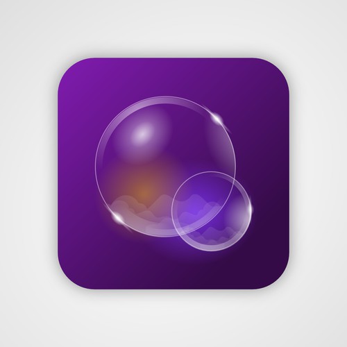 Bubble app icon concept