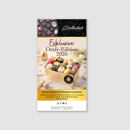Luxury Easter Newsletter – Premium Pralines & Seasonal Promotion