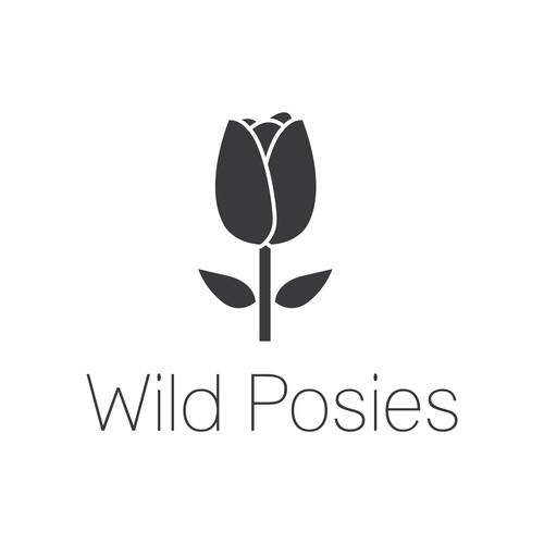 Minimalistic logo for a floral company