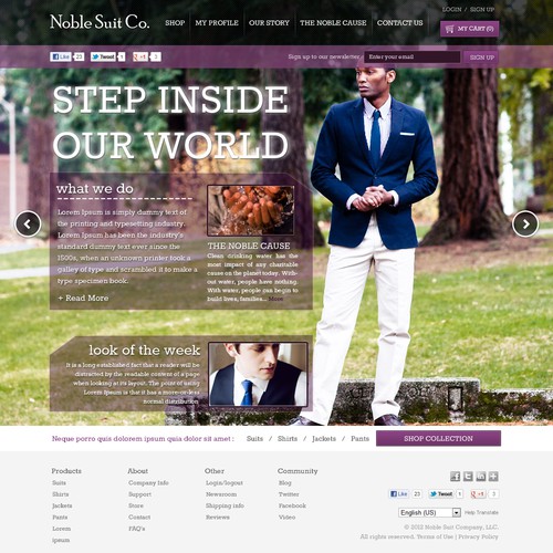 NOTICE: Noble Suit Co. - The next disruptive company in the fashion industry