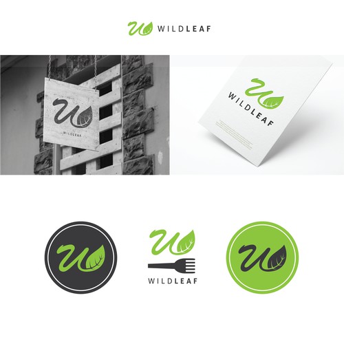 logo design for wild leaf