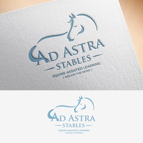 Winning Logo for Ad Astra Stables Equine Assisted Learning