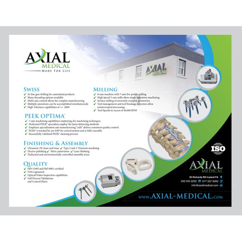 1-Page Medical Device Manufacturing Sell Sheet