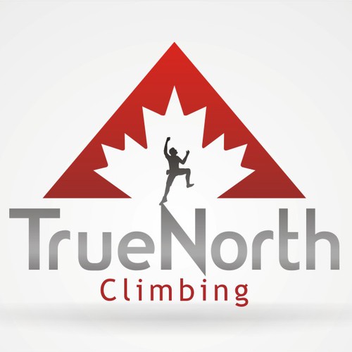A logo for a new indoor rock climbing gym