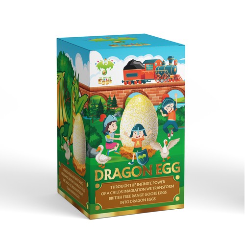Package design for dragon egg. 