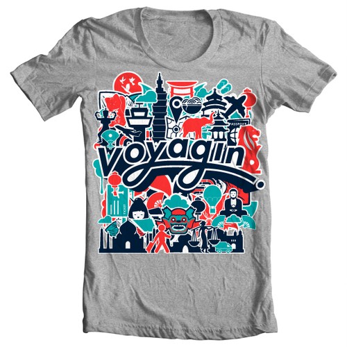 "Voyagin" t-shirt design