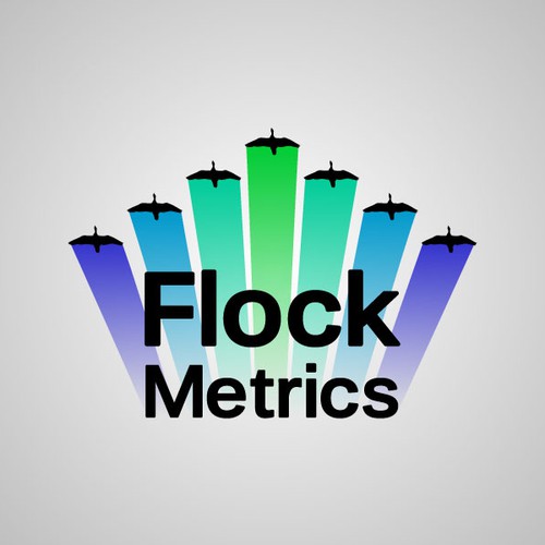 Flock Metrics Logo Design