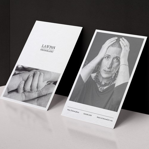 Business card design for photographer