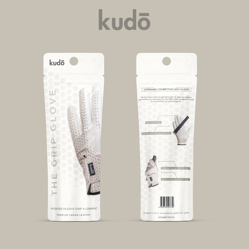 Kudo Golf 'Grip Glove' Packaging Design