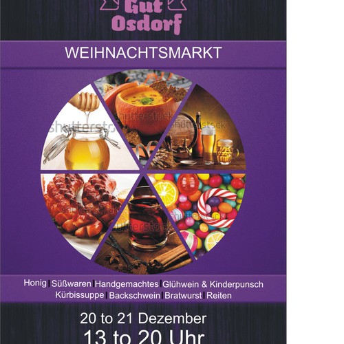 Flyer für individuellen Weihnachtsmarkt