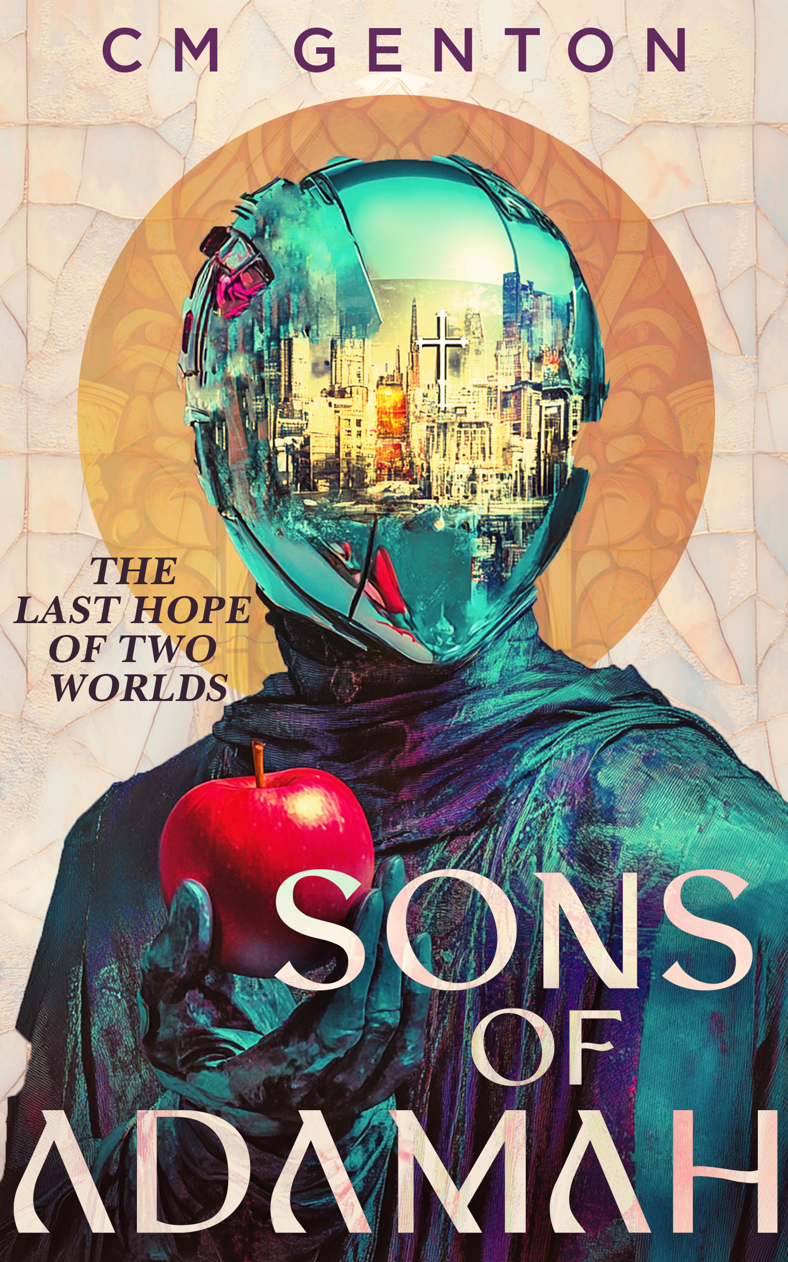 Innovative cover for a dystopian novel, the first of a series.