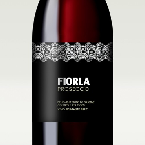 Wine label design for the italian sparkling wine Fiorla