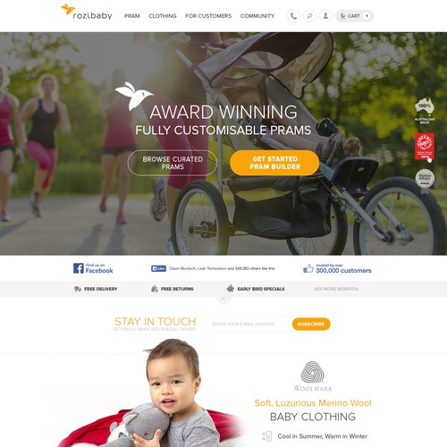 Creating a exceptional user experience for Rozibaby Online Pram Builder