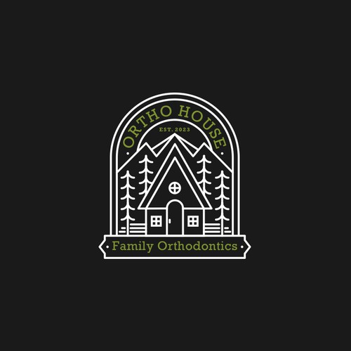 Line Art Logo Concept for Ortho House