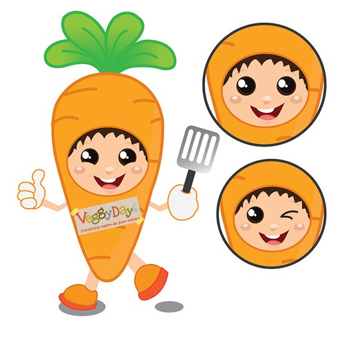 Create the mascot of VeggyDays, the vegan franchising by italian taste