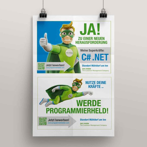 Großflächenplakat für Recruitingkampagne Zielgruppe Softwareentwickler