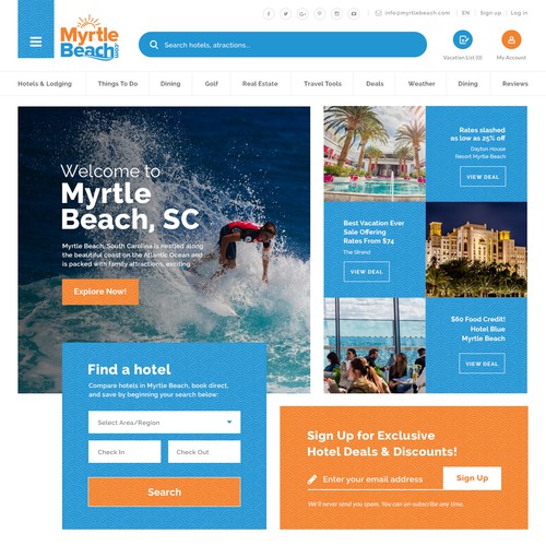 Beach's tourism Portal Site