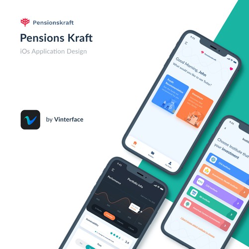 Pensionkraft Mobile App Design