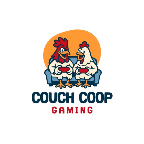 Playful logo concept for Couch Coop Gaming