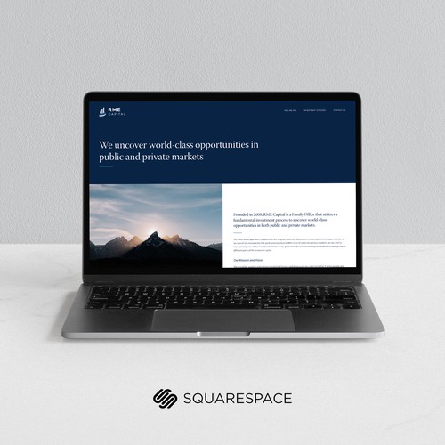 RME Capital | Squarespace Website Design & Development