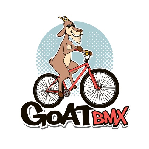 mascot logo for Goat BMX