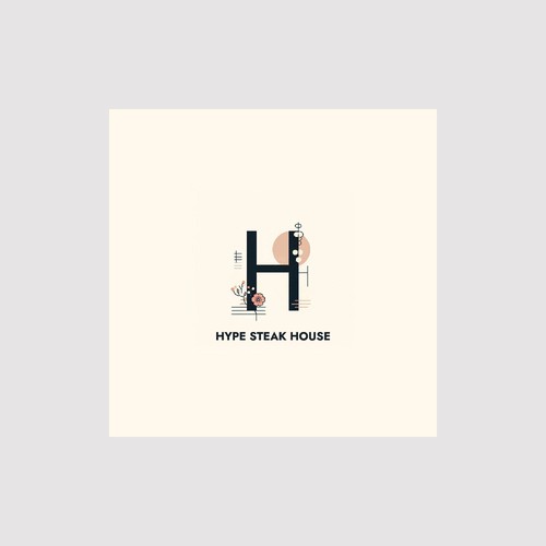 Japanese style logo for a fusion restaurant