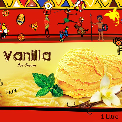 Design fun ice cream labels for Papua New Guinea's Gala Ice Cream