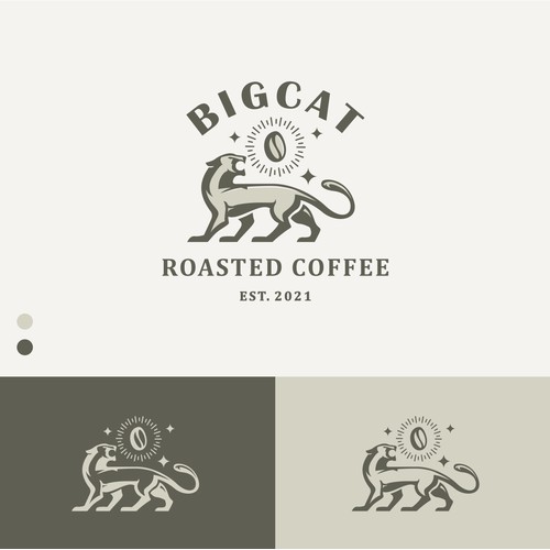 Big Cat Roasted Coffee Logo