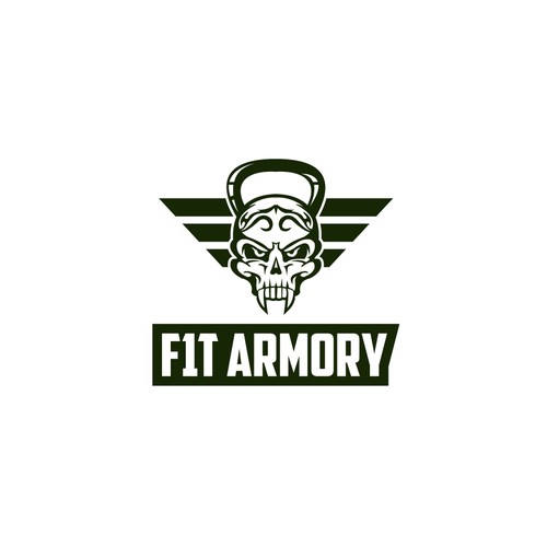 Rocking logo for army styled gym