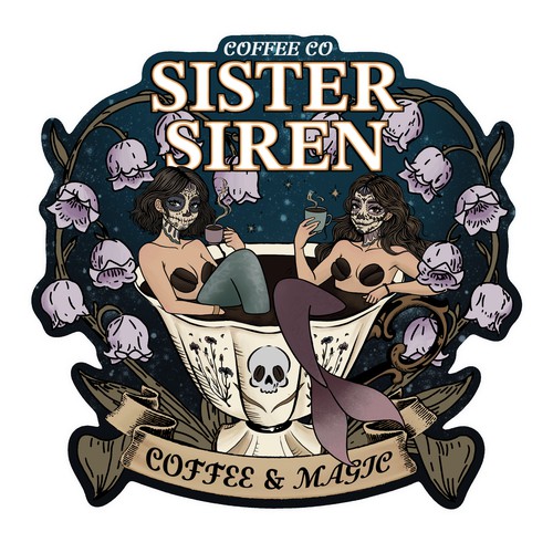 Sister Siren Coffe Co. Sticker