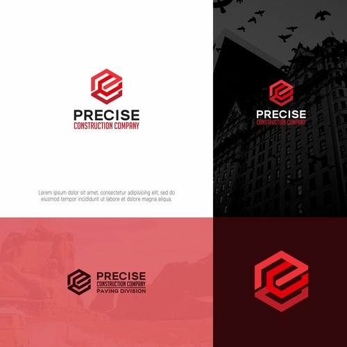 Bold and strong logo contruction company