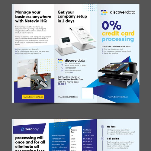 Discover Data Tri-Fold Design