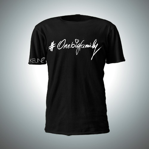 T-shirt design for #OneBigFamily