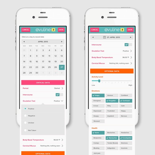 Mobile App Design for Women's Health Company