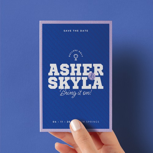 Save the Date Card Design Proposal for Asher & Skyla
