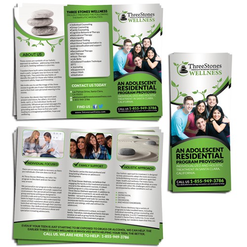 New brochure design wanted for Three Stones Wellness