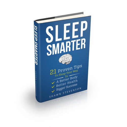 Create a cover for an entertaining book about sleep