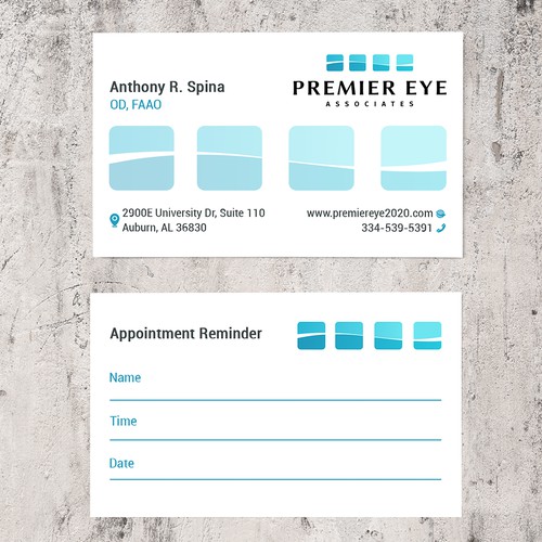 "Premier Eye Associates" Business Card