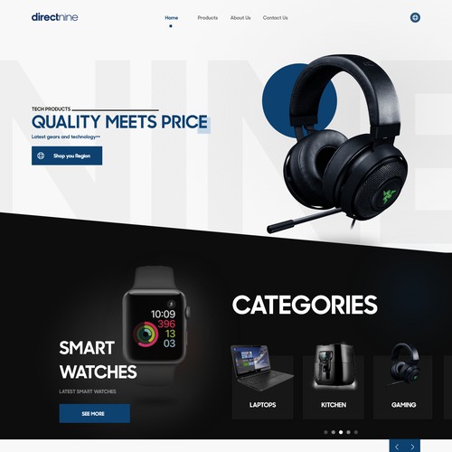 Tech Gadgets Website design
