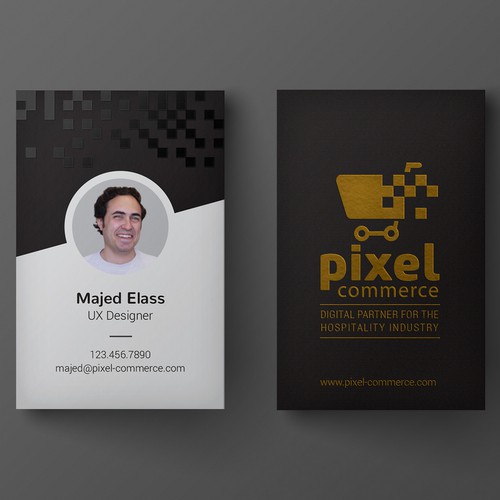 Business card for creative agency