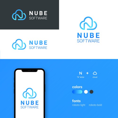 Logo concept for software company