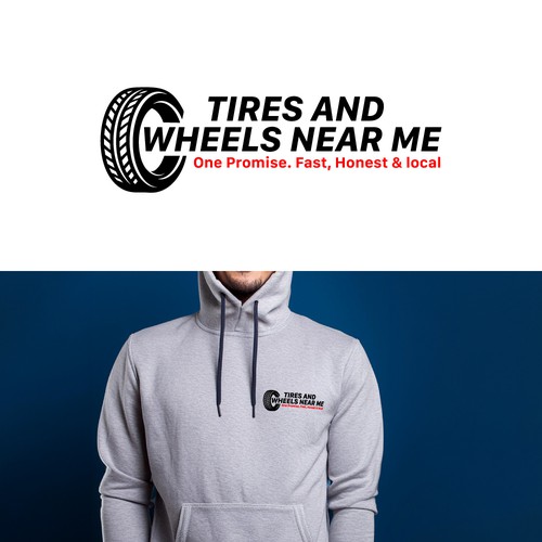 Tires and Wheels Near Me Logo Design