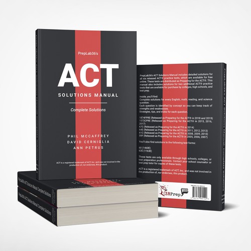 Book cover concept for ACT Solutions Manual