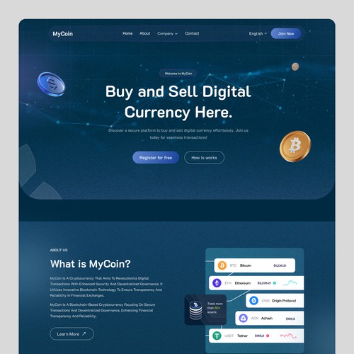 Crypto Landing Page
